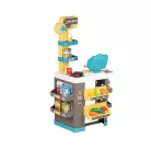 Smoby City Market, játék közért, 34 részes elektronikus szupermarket, működő pénztárgéppel, vonalkódolvasóval és bevásárló kosárral