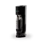 SodaCo R100B Royal Soda Maker MegaPack, fekete műanyag szódagép, házi szódakészítő 1 db 425g narancs ízesítésű CO2 patronnal, 2 x 500 ml ajándék szörppel és 1 db 1L szénsavasító palackkal