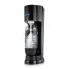 SodaCo R100B Royal Soda Maker MegaPack, fekete műanyag szódagép, házi szódakészítő 1 db 425g narancs ízesítésű CO2 patronnal, 2 x 500 ml ajándék szörppel és 1 db 1L szénsavasító palackkal