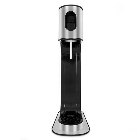 SodaCo S100S Stainless Steel Soda Maker nemesacél, inox szódagép, házi szódakészítő 1 db 425g CO2 patronnal és 1 db 1 literes szénsavasító palackkal