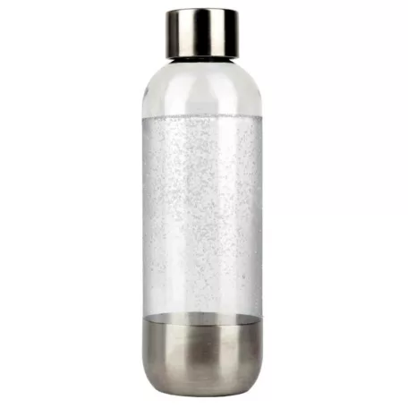 SodaCo S100S Stainless Steel Soda Maker nemesacél, inox szódagép, házi szódakészítő 1 db 425g CO2 patronnal és 1 db 1 literes szénsavasító palackkal