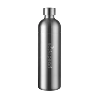   SodaPearl 1 literes inox, rozsdamentes acél szénsavasító palack kupakkal, kizárólag SodaPearl szódakészítőkhöz, szódagépekhez (34322)
