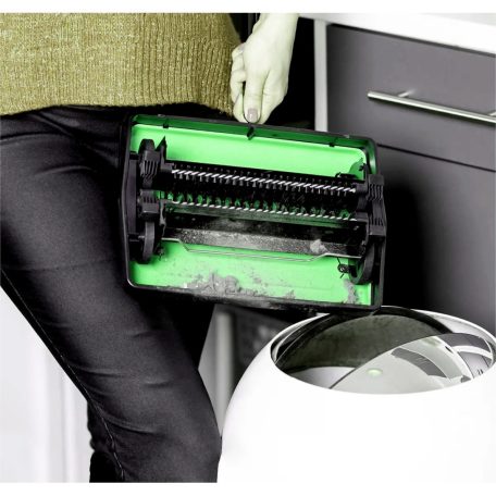 Splendid 281 x 194 x 67 mm zöld mechanikus szőnyegseprű, gördíthető, teljesen fém szőnyegtisztító, 85 cm fém nyéllel, 3 kefével