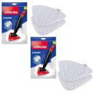 Vileda Steam MOP 4X Maxi Pack 100 °C / Steam / Steam Plus / Steam One gőztisztítóhoz MOP utántöltő, tartalék mikroszálas felmosó párna 4 darab / csomag