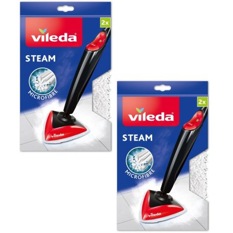 Vileda Steam MOP 4X Maxi Pack 100 °C / Steam / Steam Plus / Steam One gőztisztítóhoz MOP utántöltő, tartalék mikroszálas felmosó párna 4 darab / csomag