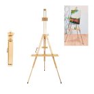 Crelando / STAFFELEI teleszkópos 3 lábú összecsukható műtermi fa festőállvány