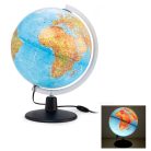 Livarno Home / Tecnodidattica 30 cm Globus LED, magyar feliratos világító földgömb, domborzati, politikai ábrázolással és a Föld növényvilágával (2025 április)