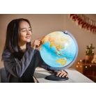 Livarno Home / Tecnodidattica 30 cm Globus LED, magyar feliratos világító földgömb, domborzati, politikai ábrázolással és a Föld növényvilágával (2025 április)