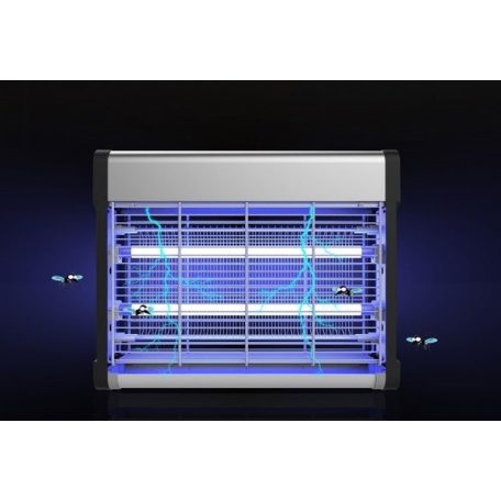 Tarrington House IK1017A UV-A 2 x 8W (16W) UV fénycsöves, fém házas, elektromos rovarcsapda, függeszthető / állítható vegyszermentes rovarírtó, szúnyogírtó