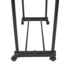 Tarrington Houe 89 x 44 x 94 - 165 cm teleszkópos, guruló inox dupla ruhaállvány, gardróbállvány és cipőtároló