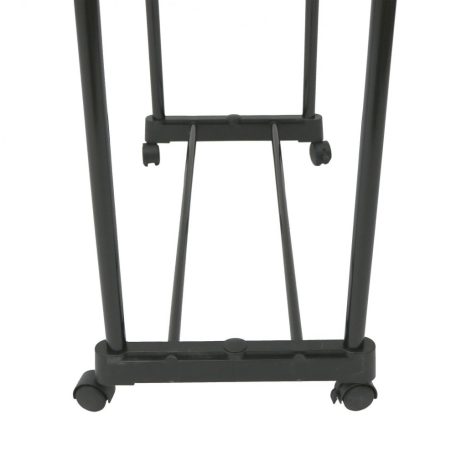 Tarrington Houe 89 x 44 x 94 - 165 cm teleszkópos, guruló inox dupla ruhaállvány, gardróbállvány és cipőtároló