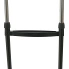 Tarrington Houe 89 x 44 x 94 - 165 cm teleszkópos, guruló inox dupla ruhaállvány, gardróbállvány és cipőtároló