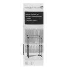 Tarrington Houe 89 x 44 x 94 - 165 cm teleszkópos, guruló inox dupla ruhaállvány, gardróbállvány és cipőtároló