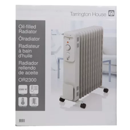 Tarrington House OR-2300 termosztátos 2300W 11 tagú olajradiátor, gördíthető elektromos hősugárzó 1000W / 1300W / 2300W