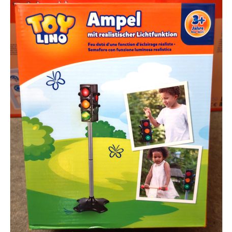 Toy Lino Semafor 720 x 215 mm elemes, álló játék közlekedési lámpa, jelzőlámpa valósághű fény funkcióval, autós és gyalogos jelzéssel