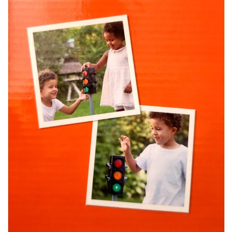 Toy Lino Semafor 720 x 215 mm elemes, álló játék közlekedési lámpa, jelzőlámpa valósághű fény funkcióval, autós és gyalogos jelzéssel