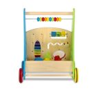 TOBI Toys Fa járássegítő babafoglalkoztatóval - tanító oktató játék xilofonnal, formaberakóval