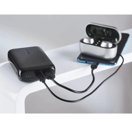 SilverCrest / Tronic TPB 10000 A1 Qualcomm / Power Delivery PD 3.0 Quick Charge 10000 mAh Li-polimer PowerBank, hordozható gyorstöltő 5V 3A - 12V 1.5A