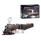 RailRoad 2670 Traim Steam Train li-ion akkus, elektromos vonat szett, prémium gőzmozdony, tehervonat, vasút készlet hanggal, fénnyel és gőzfejlesztővel 92 x 92 cm