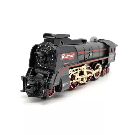 RailRoad 2670 Traim Steam Train li-ion akkus, elektromos vonat szett, prémium gőzmozdony, tehervonat, vasút készlet hanggal, fénnyel és gőzfejlesztővel 92 x 92 cm