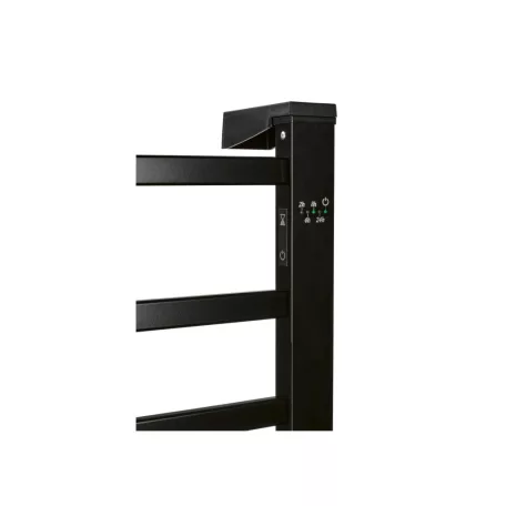Tronic SHH 150 D1 BK / SilverCrest SHH 150 E2 fekete álló és falra szerelhető 150W elektromos törölközőszárító 8 rúddal, törülközőszárító radiátor 2 / 4 / 8 / 24 órás időzítővel