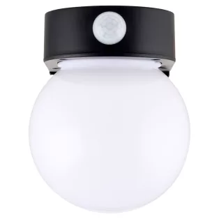   Tesco Outdoor Solar Sensor Wall Light 12 cm nagy fényerejű, falra szerelhető napelemes szolár LED lámpa mozgásérzékelővel, melegfehér, cserélhető 3.7V 1200 mAh 18650 li-ion akkuval