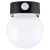 Tesco Outdoor Solar Sensor Wall Light 12 cm nagy fényerejű, falra szerelhető napelemes szolár LED lámpa mozgásérzékelővel, melegfehér, cserélhető 3.7V 1200 mAh 18650 li-ion akkuval