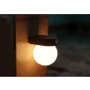   Tesco Outdoor Solar Sensor Wall Light 12 cm nagy fényerejű, falra szerelhető napelemes szolár LED lámpa mozgásérzékelővel, melegfehér, cserélhető 3.7V 1200 mAh 18650 li-ion akkuval