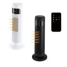 Tronic TTHL 2000 C3 ECO fekete / fehér PTC kerámia 2000W hősugárzó torony, távirányítós oszlop hősugárzó, torony fűtőventilátor 2 fokozttal 1000W/2000W, távirányítóval, 15–40 °C közötti hőfokszabályzással