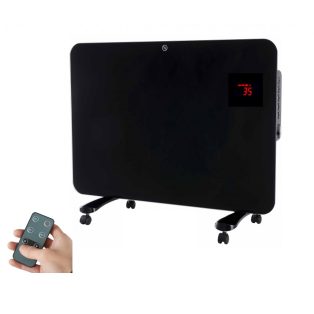   Tarrington House GCH-1500 fűtőpanel hősugárzó, elektromos 1500W álló / guruló üvegpanel fűtőtest, konvektor