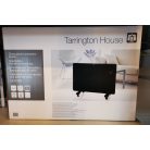 Tarrington House GCH-1500 fűtőpanel hősugárzó, elektromos 1500W álló / guruló üvegpanel fűtőtest, konvektor