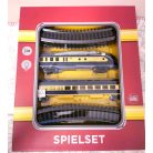 TD Spielset Trans Europe 101 x 101 cm elektromos (elemes) hangot adó és világító személyvonat, játék vonat szett, 14 részes vasút készlet, körpályával