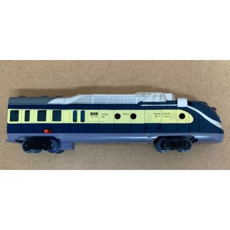 TD Spielset Trans Europe 101 x 101 cm elektromos (elemes) hangot adó és világító személyvonat, játék vonat szett, 14 részes vasút készlet, körpályával