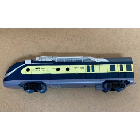 TD Spielset Trans Europe 101 x 101 cm elektromos (elemes) hangot adó és világító személyvonat, játék vonat szett, 14 részes vasút készlet, körpályával