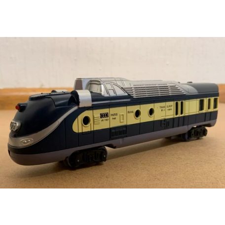 TD Spielset Trans Europe 101 x 101 cm elektromos (elemes) hangot adó és világító személyvonat, játék vonat szett, 14 részes vasút készlet, körpályával