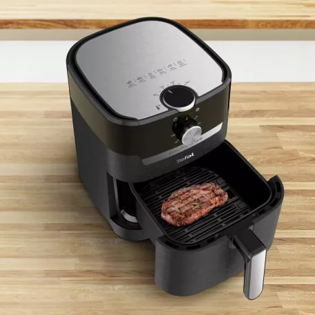 TEFAL EY501815 Easy Fry & Grill 2 az 1-ben Air Fryer 4.2L 1400W forrólevegős fritőz, mechanikus AirFryer, légkeveréses, olajmentes olajsütő, fritőz 1 kg sütőkapacitással