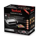 Tefal OptiGrill+ Initial GC706D34 inox 2000W kontaktgrill 6 automata programmal, kiolvasztás funkcióval, súlyméréssel, kivehető sütőlapokkal