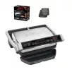   Tefal OptiGrill+ Initial GC706D34 inox 2000W kontaktgrill 6 automata programmal, kiolvasztás funkcióval, súlyméréssel, kivehető sütőlapokkal
