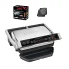 Tefal OptiGrill+ Initial GC706D34 inox 2000W kontaktgrill 6 automata programmal, kiolvasztás funkcióval, súlyméréssel, kivehető sütőlapokkal