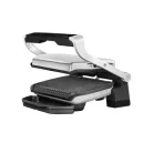 Tefal OptiGrill+ Initial GC706D34 inox 2000W kontaktgrill 6 automata programmal, kiolvasztás funkcióval, súlyméréssel, kivehető sütőlapokkal