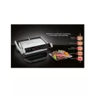 Tefal OptiGrill+ Initial GC706D34 inox 2000W kontaktgrill 6 automata programmal, kiolvasztás funkcióval, súlyméréssel, kivehető sütőlapokkal