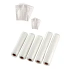 SilverCrest / Ambiano Tripla Maxi Pack sous-vide vákuumfólia, 5 tekercs + 75 tasak csomagolófólia fóliahegesztőhöz (3 x 22 x 300 cm + 2 x 28 x 300 cm tekercs + 50 db 15x25 cm és 25 db 25x30 cm tasak)