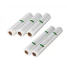 SilverCrest / Ambiano Tripla Maxi Pack sous-vide vákuumfólia, 5 tekercs + 75 tasak csomagolófólia fóliahegesztőhöz (3 x 22 x 300 cm + 2 x 28 x 300 cm tekercs + 50 db 15x25 cm és 25 db 25x30 cm tasak)