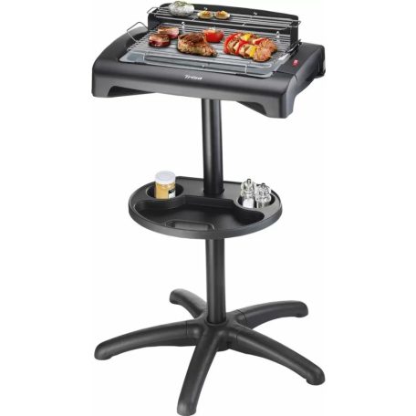 Trisa 7564 Wonderchef BBQ Classic kültéri / beltéri elektromos grill, 1950W 34 x 24 cm asztali / állványos (álló) grillsütő tároló polccal