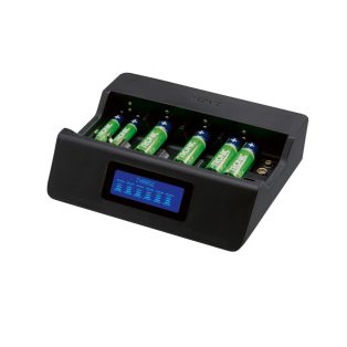   Tronic TAL 1000 B3 A1 AA / AAA / C / D / 9V Ni-MH és Ni-Cd digitális akkutöltő, akkumulátor töltő LCD kijelzővel akár 8 db akkumulátor egyidejű töltéséhez (479708)