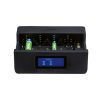   Tronic TAL 1000 B3 A1 AA / AAA / C / D / 9V Ni-MH és Ni-Cd digitális akkutöltő, akkumulátor töltő LCD kijelzővel akár 8 db akkumulátor egyidejű töltéséhez (479708)