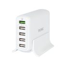 Tronic TUCS A1 WH 5 portos USB töltőállomás QuickCharge porttal 2.4A / 3A, 33W, fehér