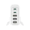   Tronic TUL 2 A1 5 portos 30W USB / USB-C töltőállomás PD (Power Delivery) 18W QuickCharge gyorstöltő porttal 5V 3A / 9V 2A / 12V 1.5A fehér / fekete