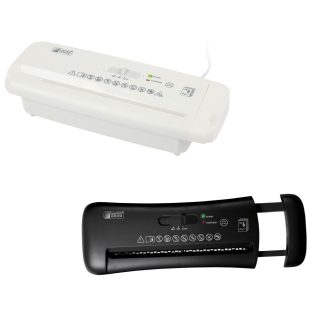   Tronic TAV 190 A1 / United Office UAV 190 / SilverCrest SAV 190 C2 Shredder 190W gyűjtőkosár nélküli, szemeteskosárra helyezthető A4 iratmegsemmisítő fehér / fekete