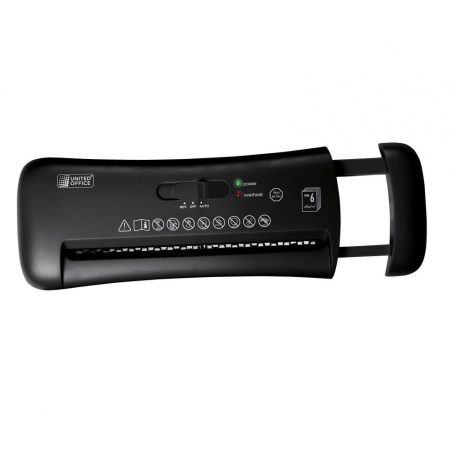 Tronic TAV 190 A1 / United Office UAV 190 / SilverCrest SAV 190 C2 Shredder 190W gyűjtőkosár nélküli, szemeteskosárra helyezthető A4 iratmegsemmisítő fehér / fekete